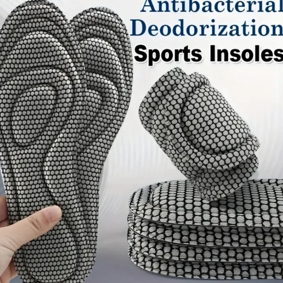 NWT Deodorant Comfort Memory Foam Insoles Orthotic Inserts Arch Support 11-12 L - Picture 1 of 7